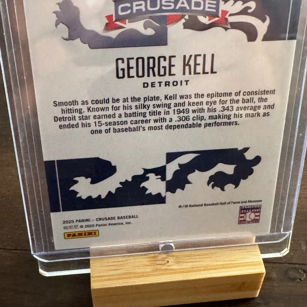 Panini Crusade Trading Card George Kell Detroit Purple Numbered 83/99 No76